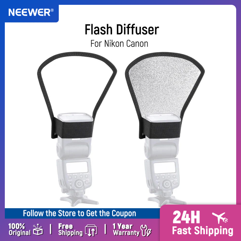Tasmota Flash Tool - Neewer Blitzdiffusor Silber/Weißer Reflektor für Nikon