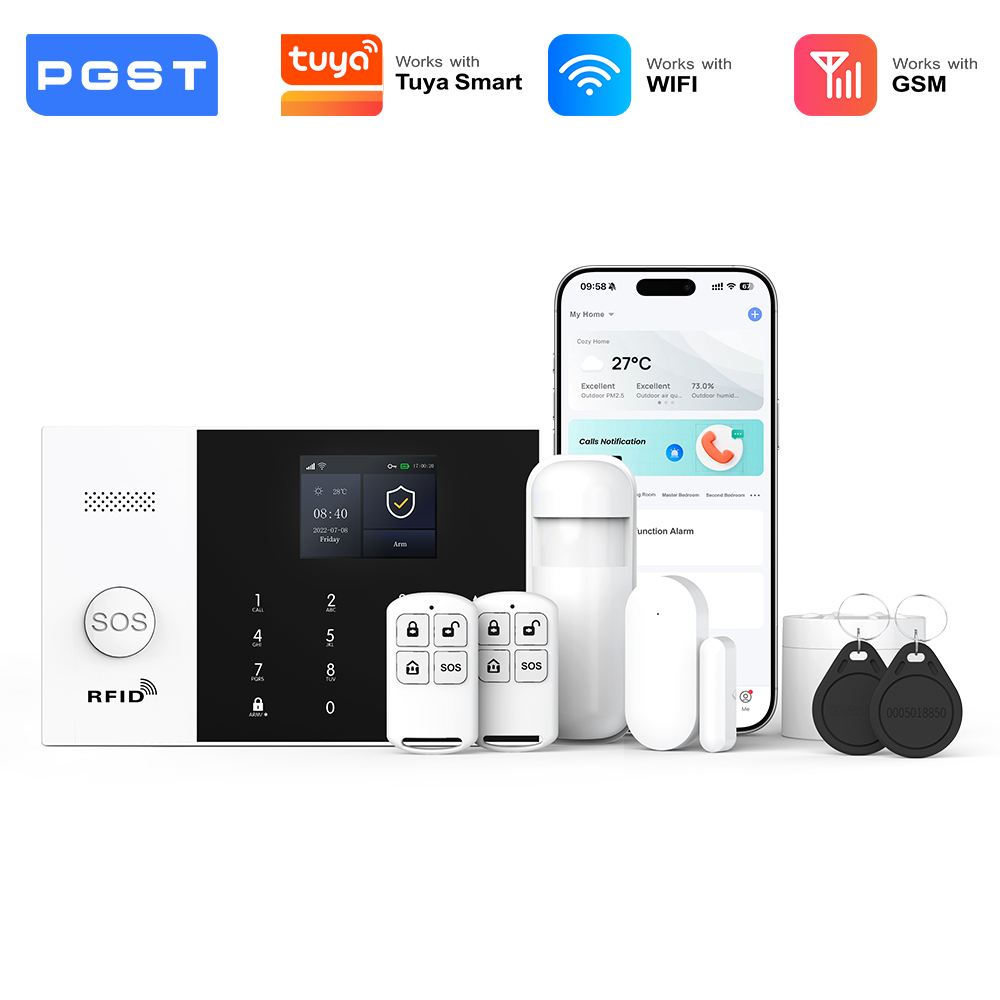Diy Home Automation System - PGST Sicherheits Alarmanlage Set WiFi 2G