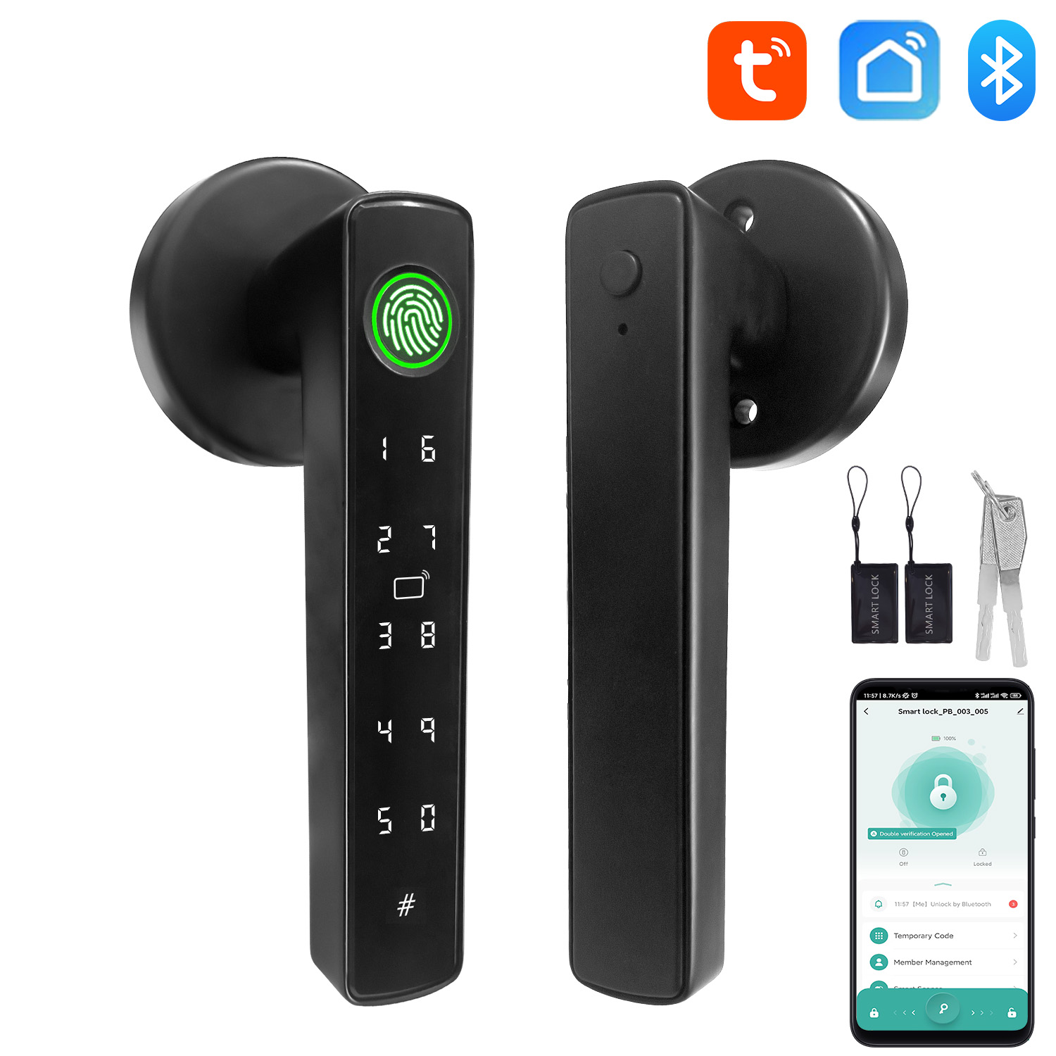 Diy Home Automation System - Tuya Smart Bluetooth Türschloss Biometrisches Elektronisches